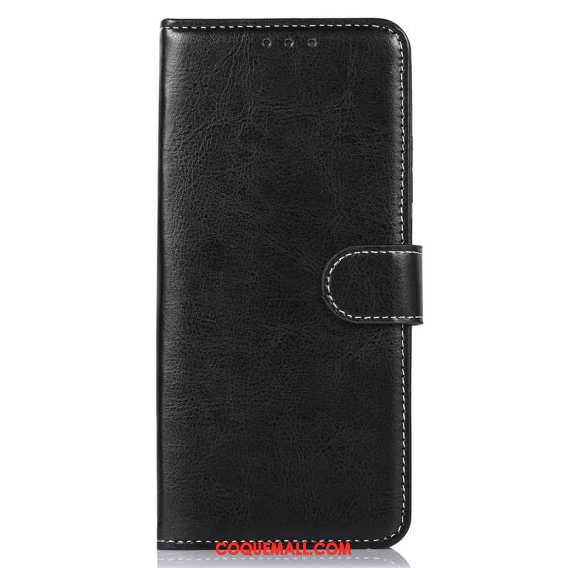 Housse Sony Xperia 1 IV Style Cuir Coutures Apparentes
