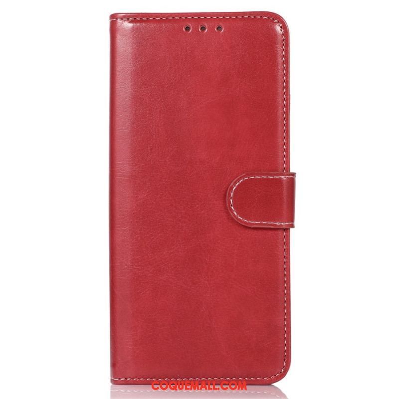 Housse Sony Xperia 1 IV Style Cuir Coutures Apparentes