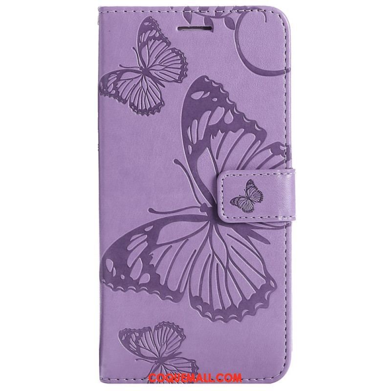 Housse Xiaomi 12 / 12X Papillons Géants à Lanière