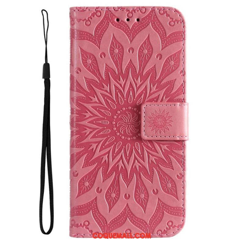 Housse Xiaomi 12 Lite Mandala Soleil avec Lanière