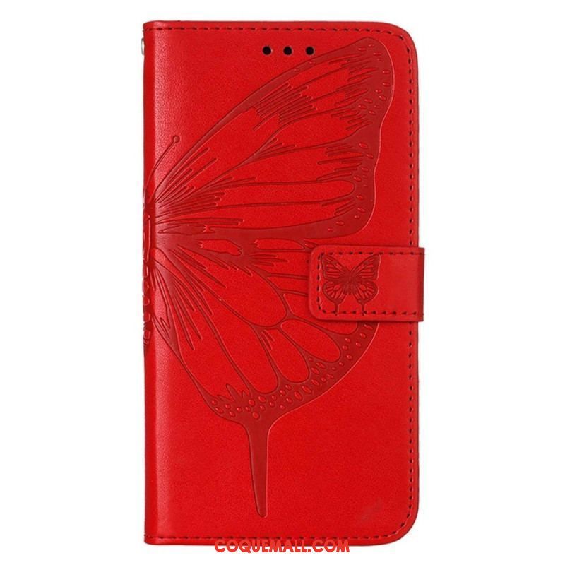 Housse Xiaomi 12 Lite Papillon Design avec Lanière