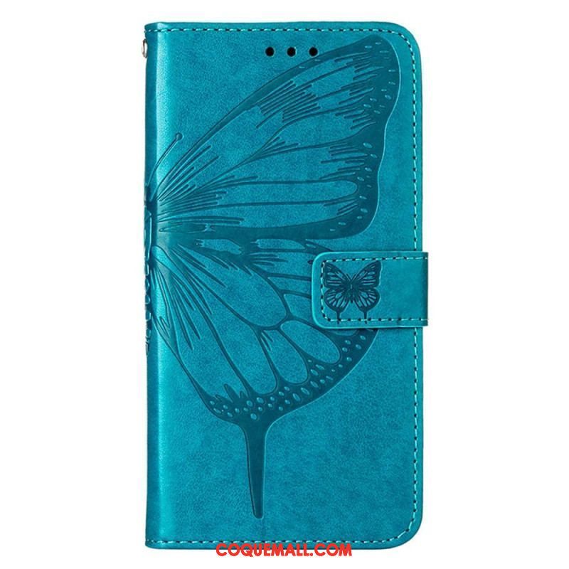 Housse Xiaomi 12 Lite Papillon Design avec Lanière