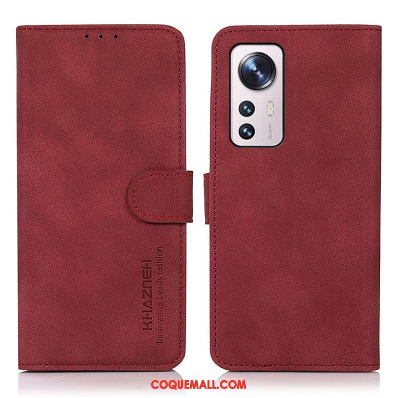 Housse Xiaomi 12 Pro Effet Cuir Fashion KHAZNEH