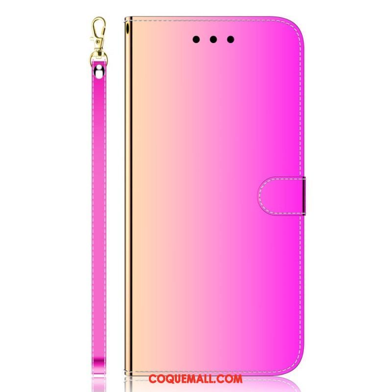 Housse Xiaomi 12 Pro Simili Cuir Couverture Miroir