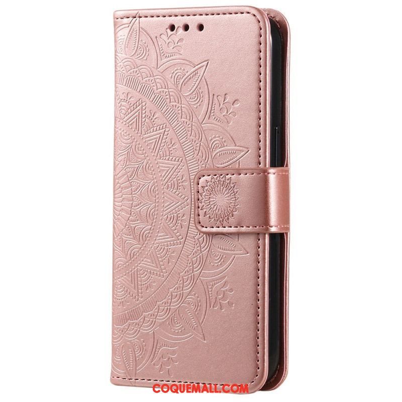 Housse Xiaomi 12T / 12T Pro Mandala Soleil avec Lanière