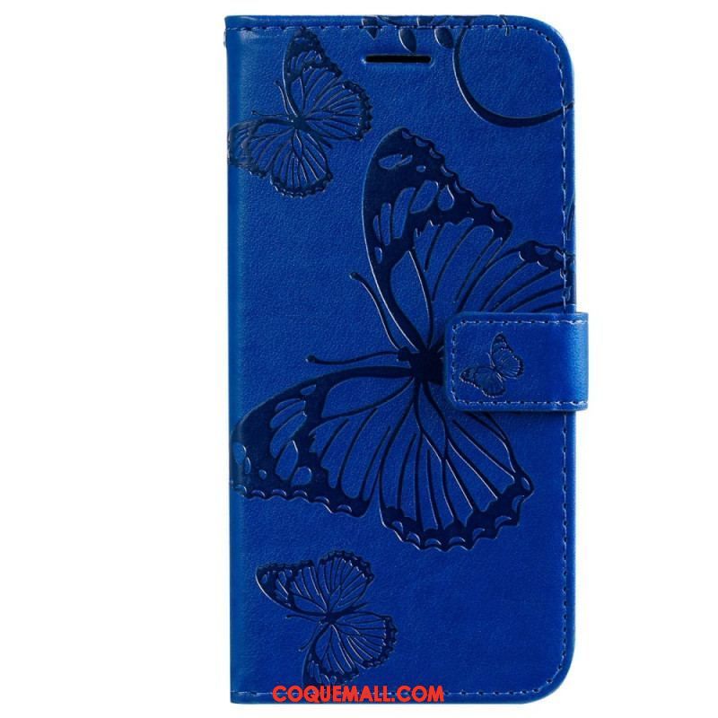 Housse Xiaomi 12T / 12T Pro Papillons Géants à Lanière