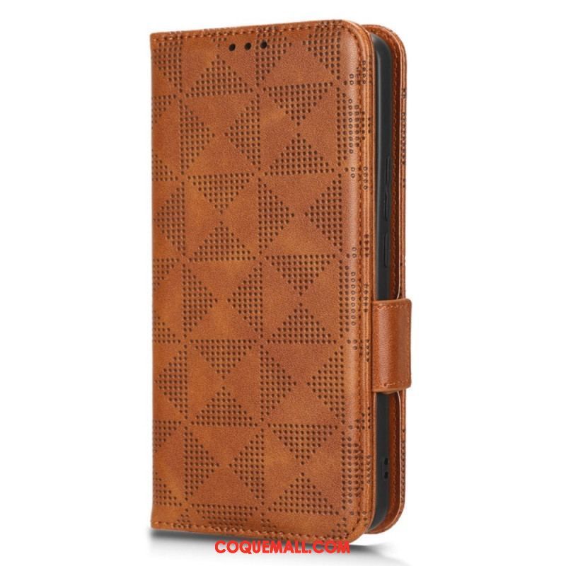 Housse Xiaomi 12T / 12T Pro Triangles Style Rétro