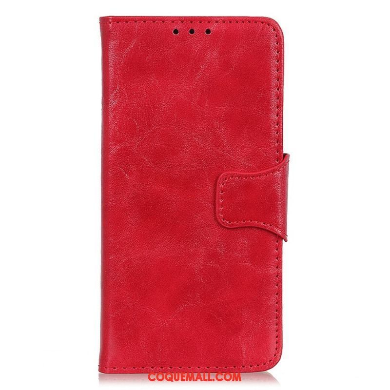 Housse Xiaomi 13 Cuir Fendu Fermoir Réversible