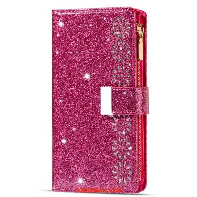 Housse Xiaomi 13 Paillettes Portefeuille Zip