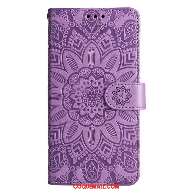 Housse Xiaomi 13 Pro Mandala Soleil avec Lanière