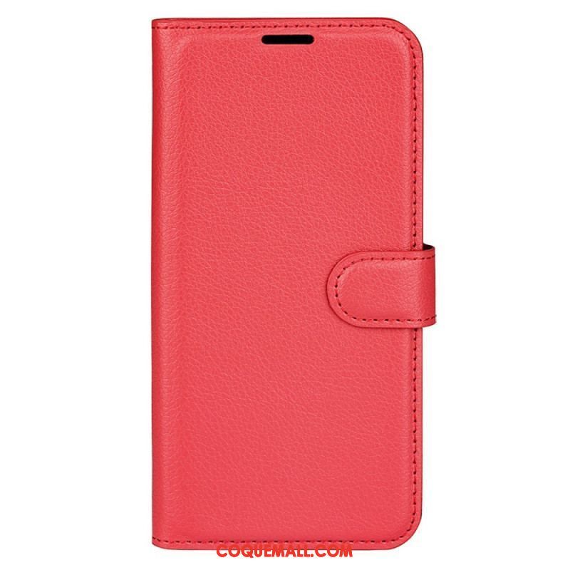 Housse Xiaomi 13 Simili Cuir Litchi Classique