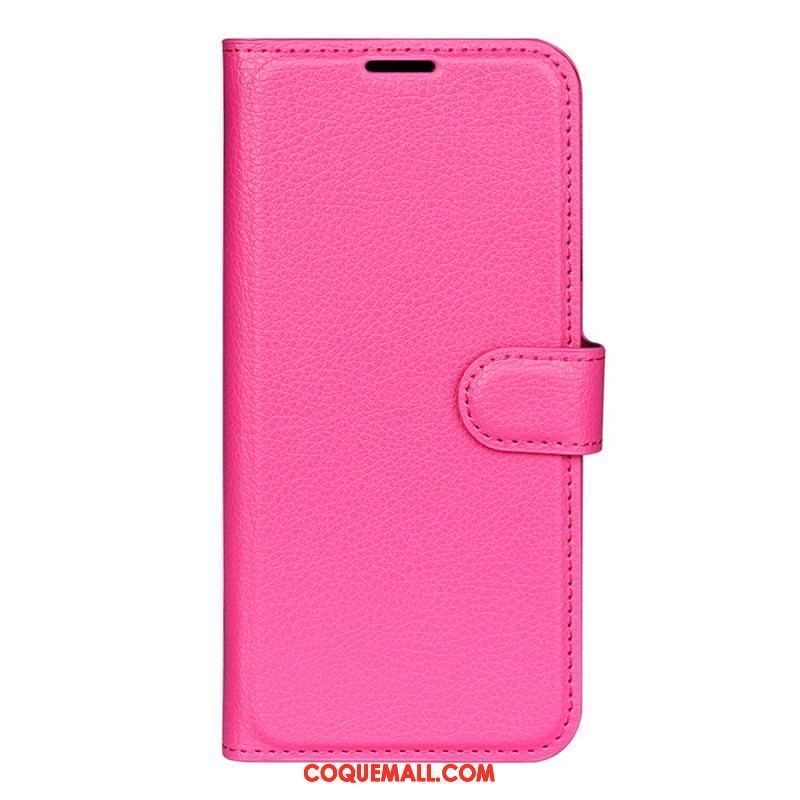 Housse Xiaomi 13 Simili Cuir Litchi Classique