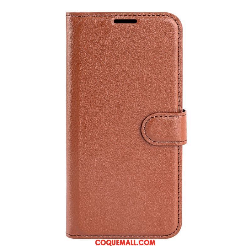 Housse Xiaomi 13 Simili Cuir Litchi Classique