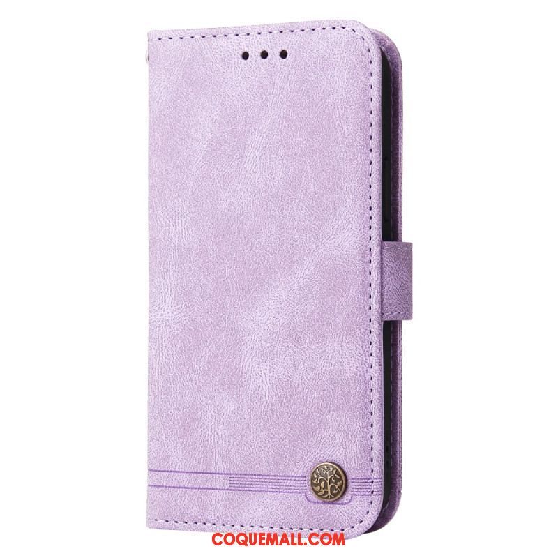 Housse Xiaomi 13 Style Cuir avec Rivet Décoratif