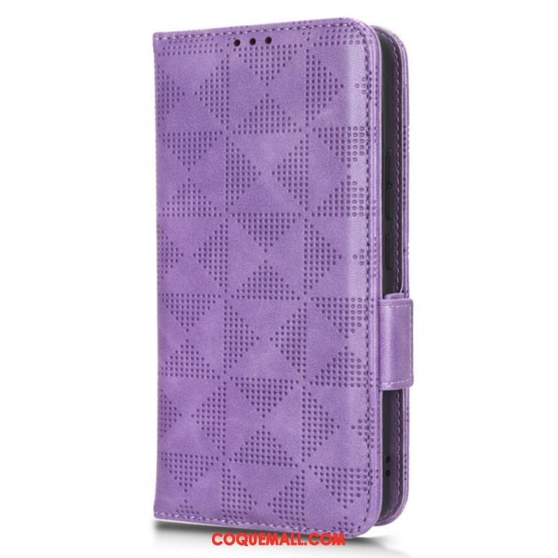 Housse Xiaomi 13 Triangles avec Lanière