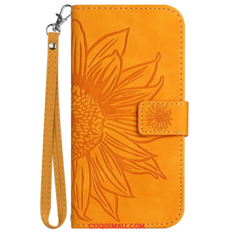 Housse Xiaomi 14 Ultra Motif Tournesol à Lanière