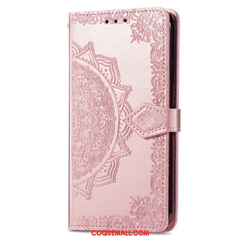 Housse Xiaomi Redmi A1 Mandala Soleil avec Lanière