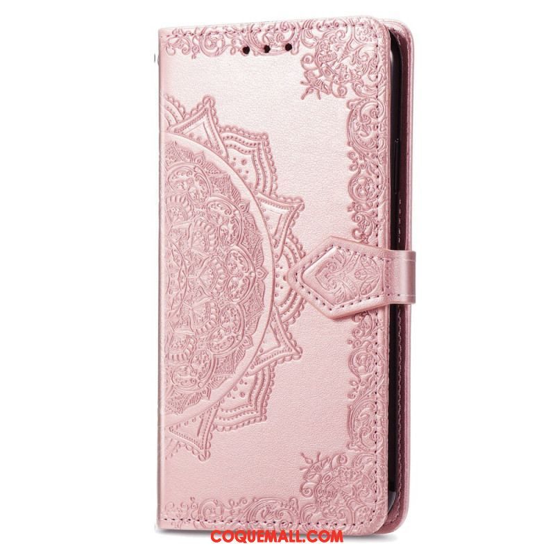 Housse Xiaomi Redmi A1 Mandala Soleil avec Lanière