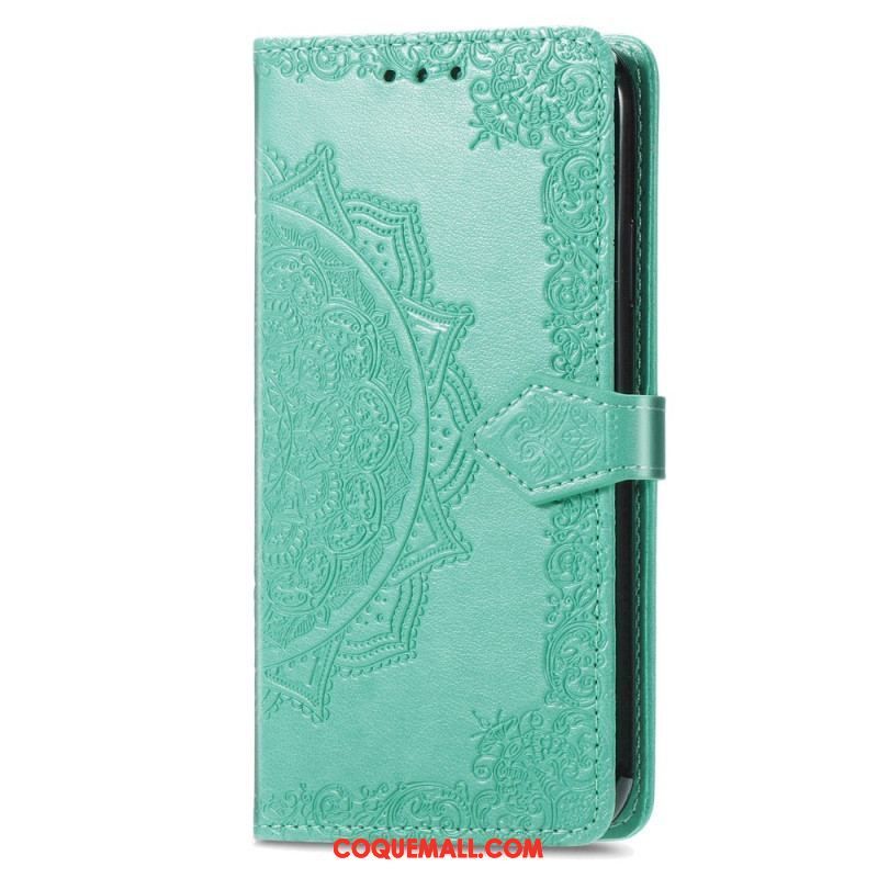 Housse Xiaomi Redmi A1 Mandala Soleil avec Lanière