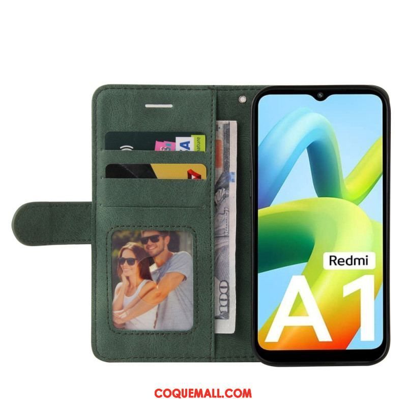 Housse Xiaomi Redmi A1 Simili Cuir Bicolore Signature