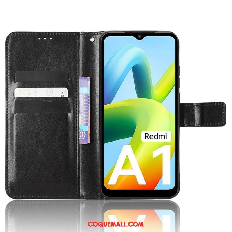 Housse Xiaomi Redmi A1 Simili Cuir Flashy