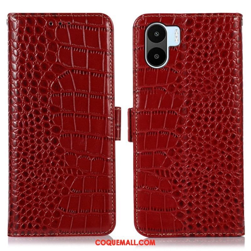 Housse Xiaomi Redmi A1 Style Crocodile RFID