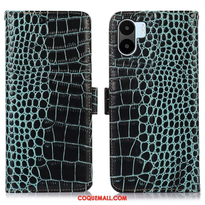 Housse Xiaomi Redmi A1 Style Crocodile RFID