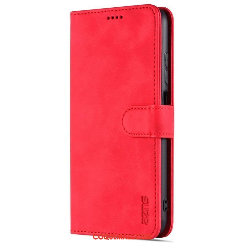Housse Xiaomi Redmi Note 10 5G / Poco M3 Pro 5G AZNS Effet Cuir
