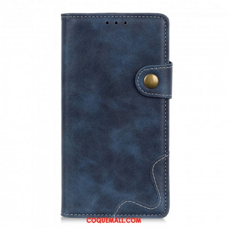 Housse Xiaomi Redmi Note 10 Pro Artistique Couture Bouton