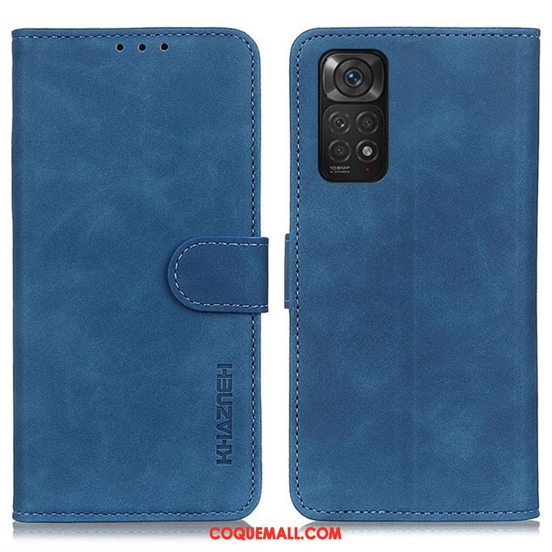 Housse Xiaomi Redmi Note 11 / 11s Effet Cuir Vintage KHAZNEH