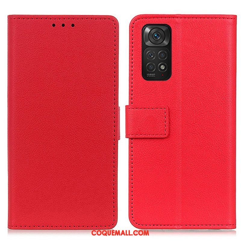 Housse Xiaomi Redmi Note 11 / 11s Simili Cuir Litchi Premium