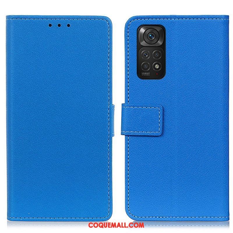 Housse Xiaomi Redmi Note 11 / 11s Simili Cuir Litchi Premium