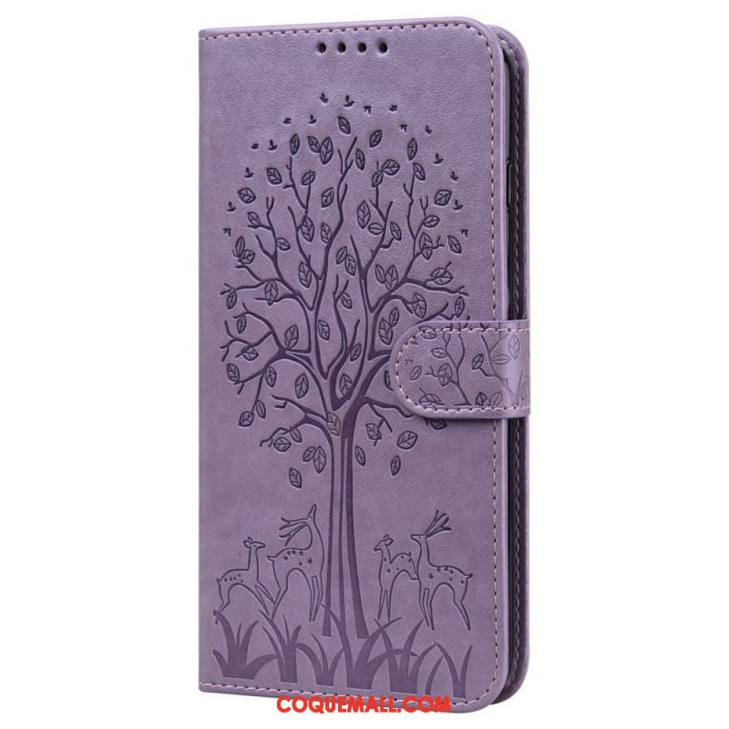 Housse Xiaomi Redmi Note 11 Pro / Note 11 Pro 5G Arbre et Cerfs