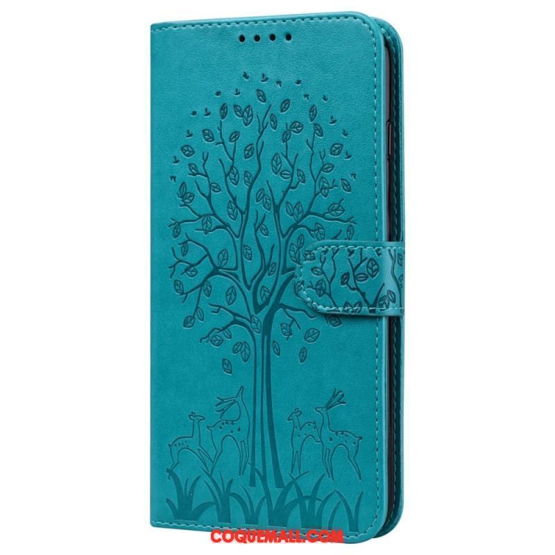 Housse Xiaomi Redmi Note 11 Pro / Note 11 Pro 5G Arbre et Cerfs