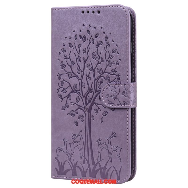 Housse Xiaomi Redmi Note 11 Pro / Note 11 Pro 5G Arbre et Cerfs