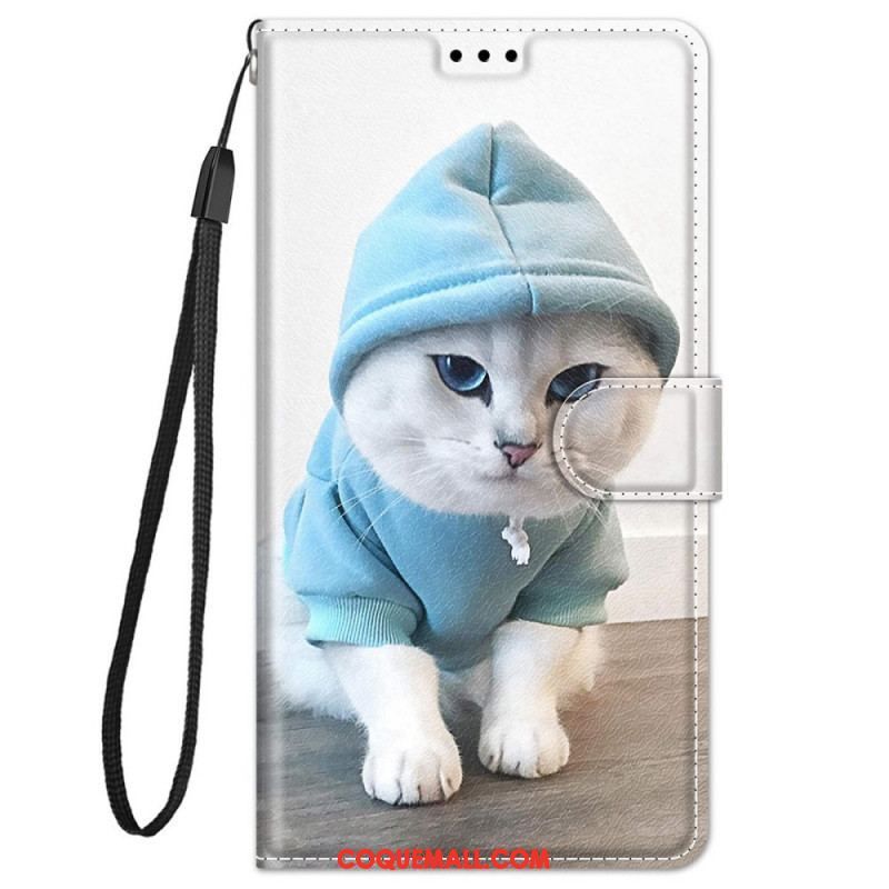 Housse Xiaomi Redmi Note 11 Pro Plus 5G Fan des Chats à Lanière