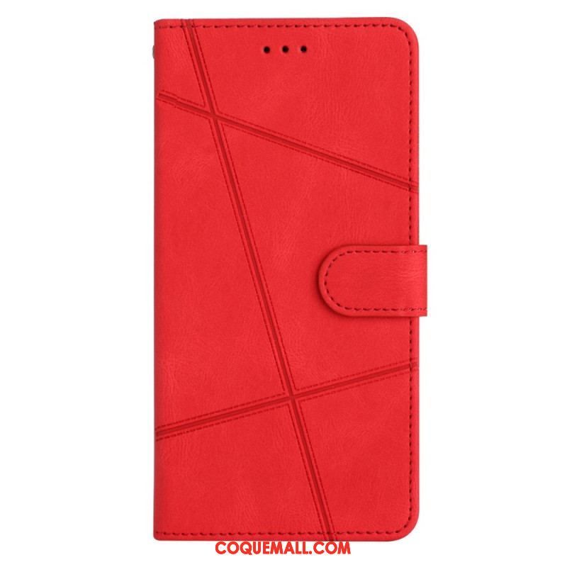 Housse Xiaomi Redmi Note 12 4G Géométrique à Lanière