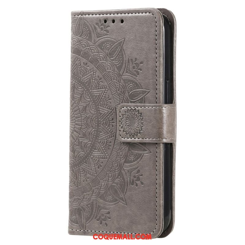 Housse Xiaomi Redmi Note 12 4G Mandala Soleil avec Lanière