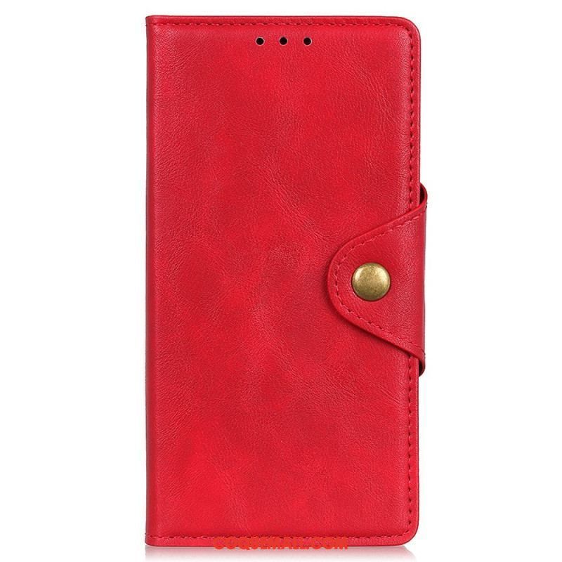 Housse Xiaomi Redmi Note 12 4G Simili Cuir Bouton Magnétique