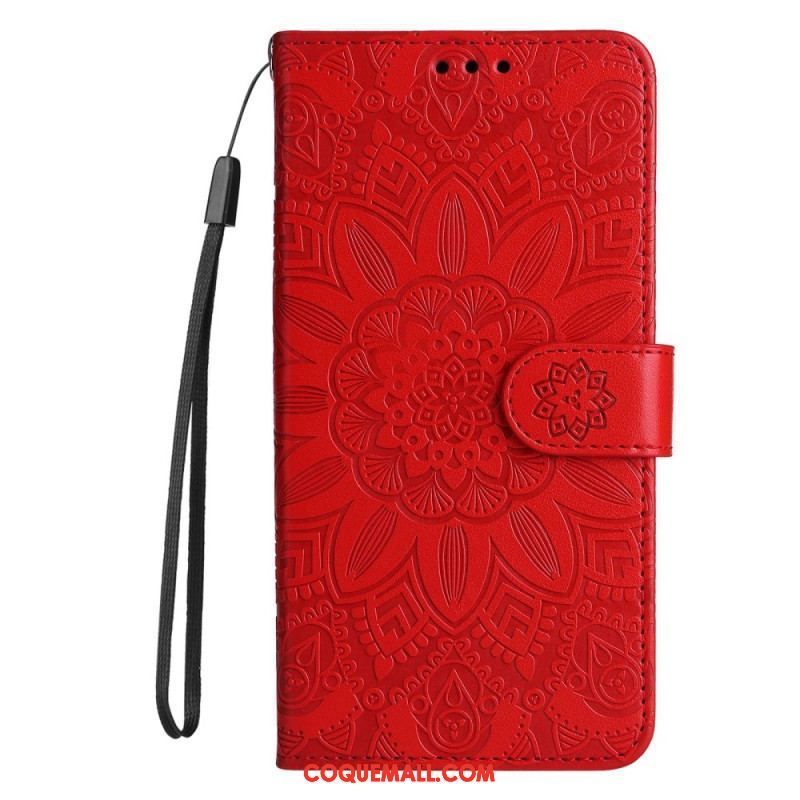 Housse Xiaomi Redmi Note 12/Poco X5 5G Déco Mandala à Lanière