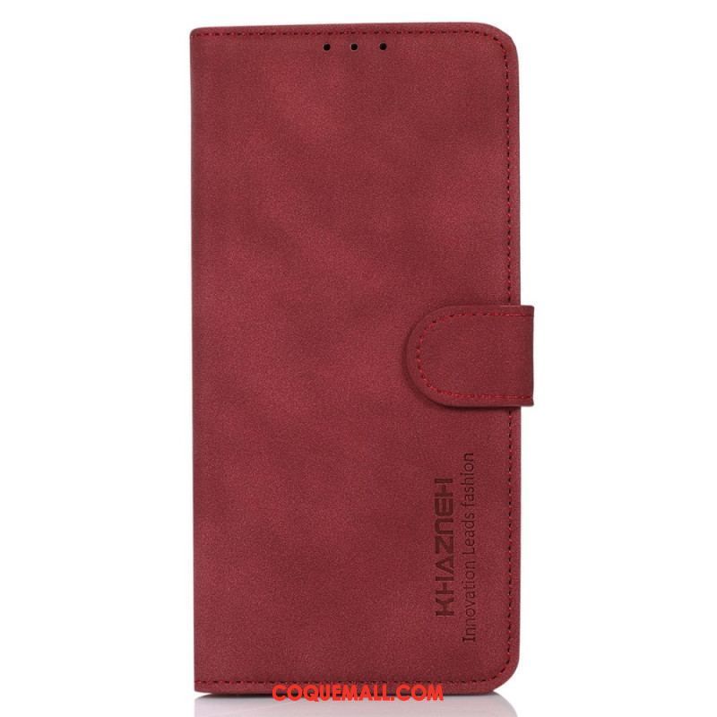 Housse Xiaomi Redmi Note 12/Poco X5 5G Effet Cuir Fashion KHAZNEH