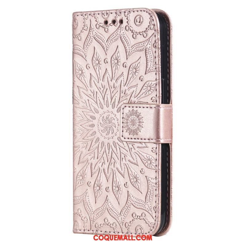 Housse Xiaomi Redmi Note 12/Poco X5 5G Soleil avec Lanière