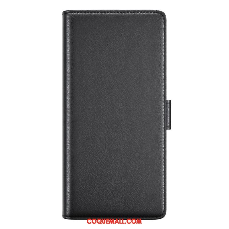 Housse Xiaomi Redmi Note 12/Poco X5 5G Véritable Cuir