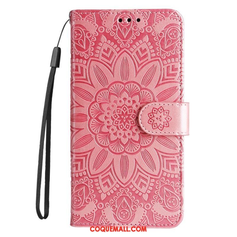 Housse Xiaomi Redmi Note 12 Pro Plus Déco Mandala à Lanière