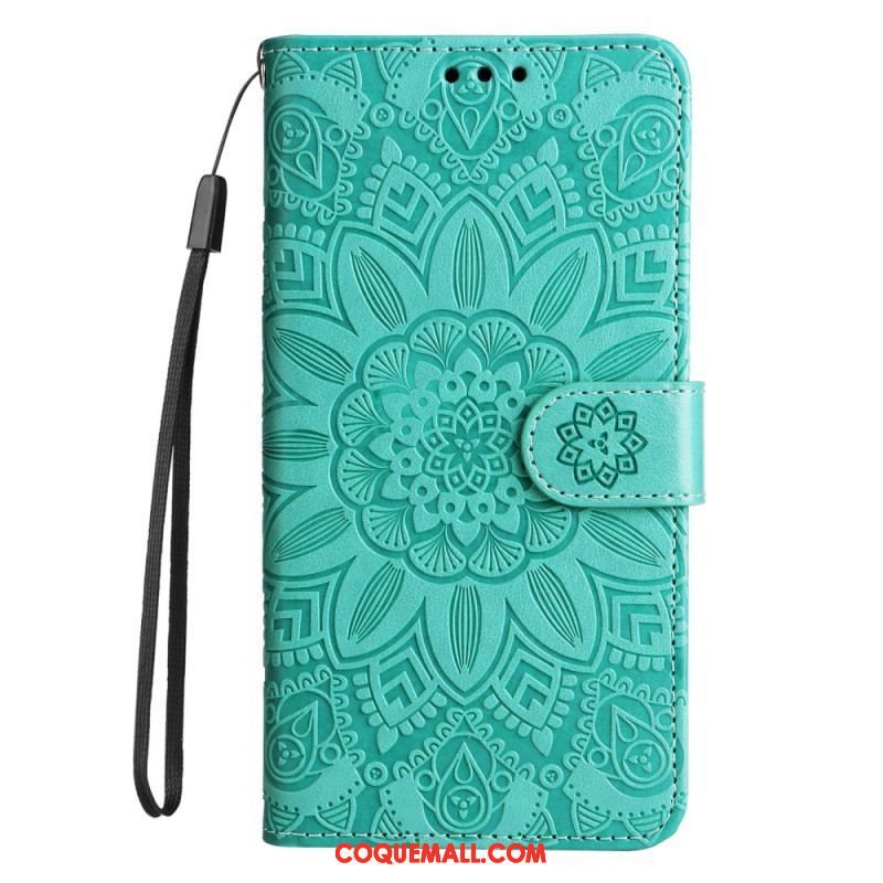 Housse Xiaomi Redmi Note 12 Pro Plus Déco Mandala à Lanière