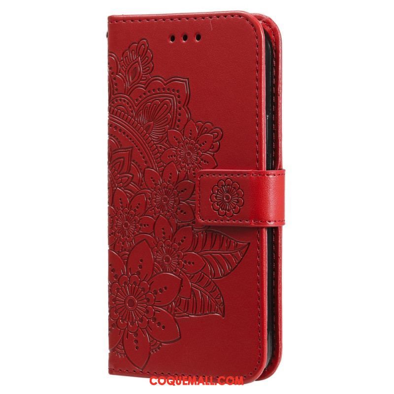 Housse Xiaomi Redmi Note 12 Pro Plus Fleur Mandala à Lanière