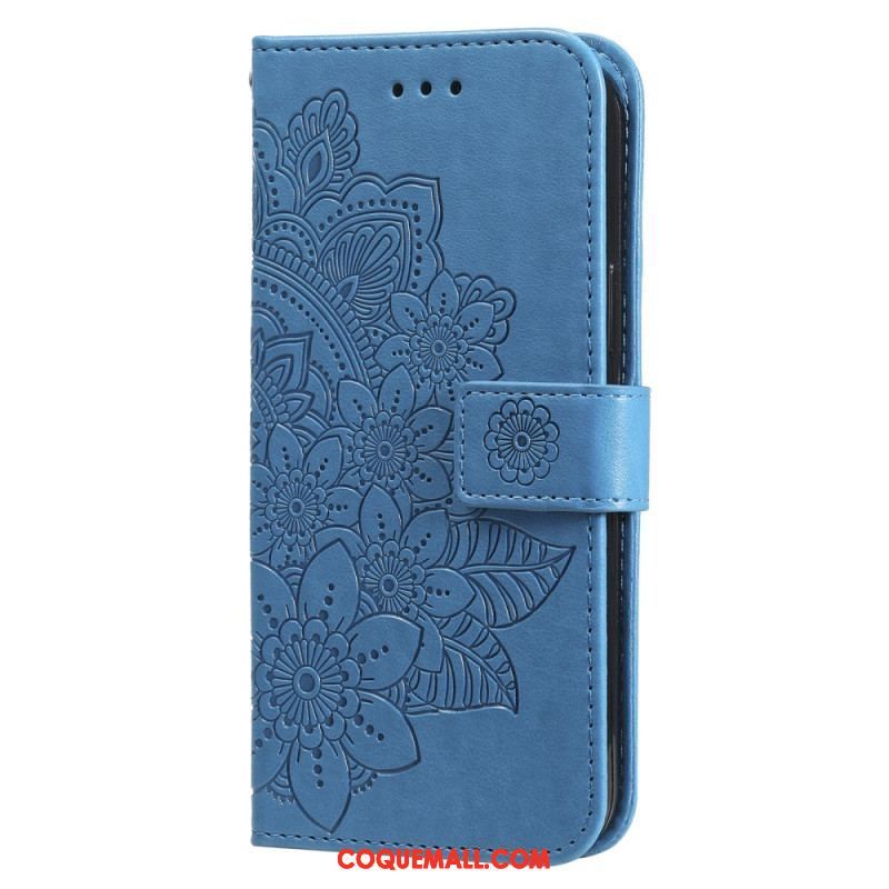 Housse Xiaomi Redmi Note 12 Pro Plus Fleur Mandala à Lanière