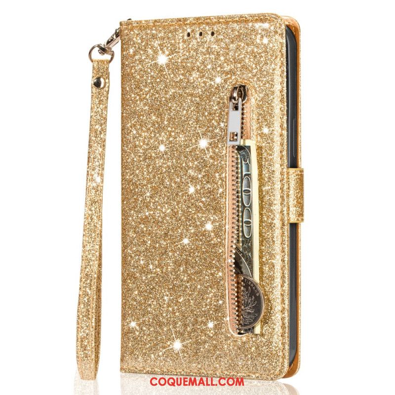 Housse Xiaomi Redmi Note 13 5G Pochette Frontale Paillettes