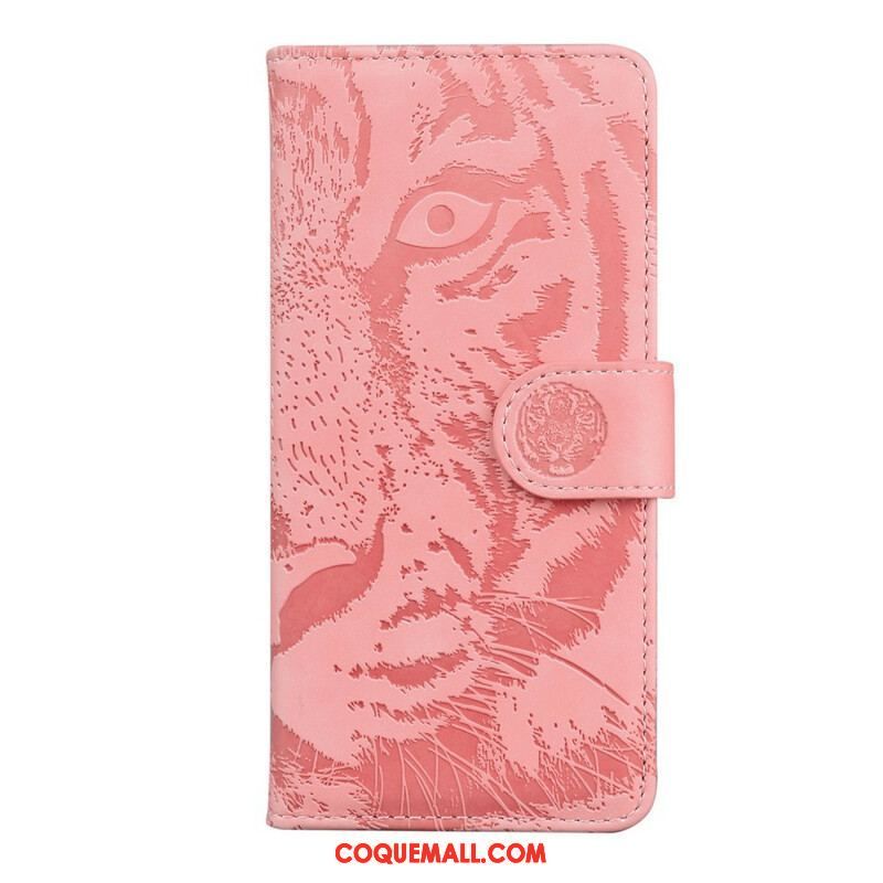 Housse iPhone 13 Mini Empreinte Face de Tigre