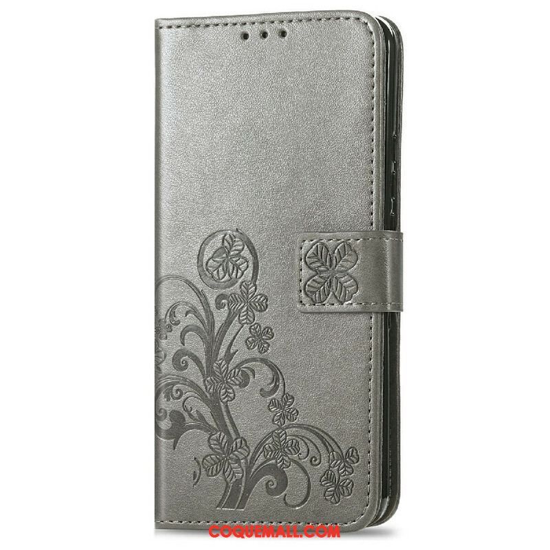 Housse iPhone 13 Mini Papillons et Fleurs à Lanière